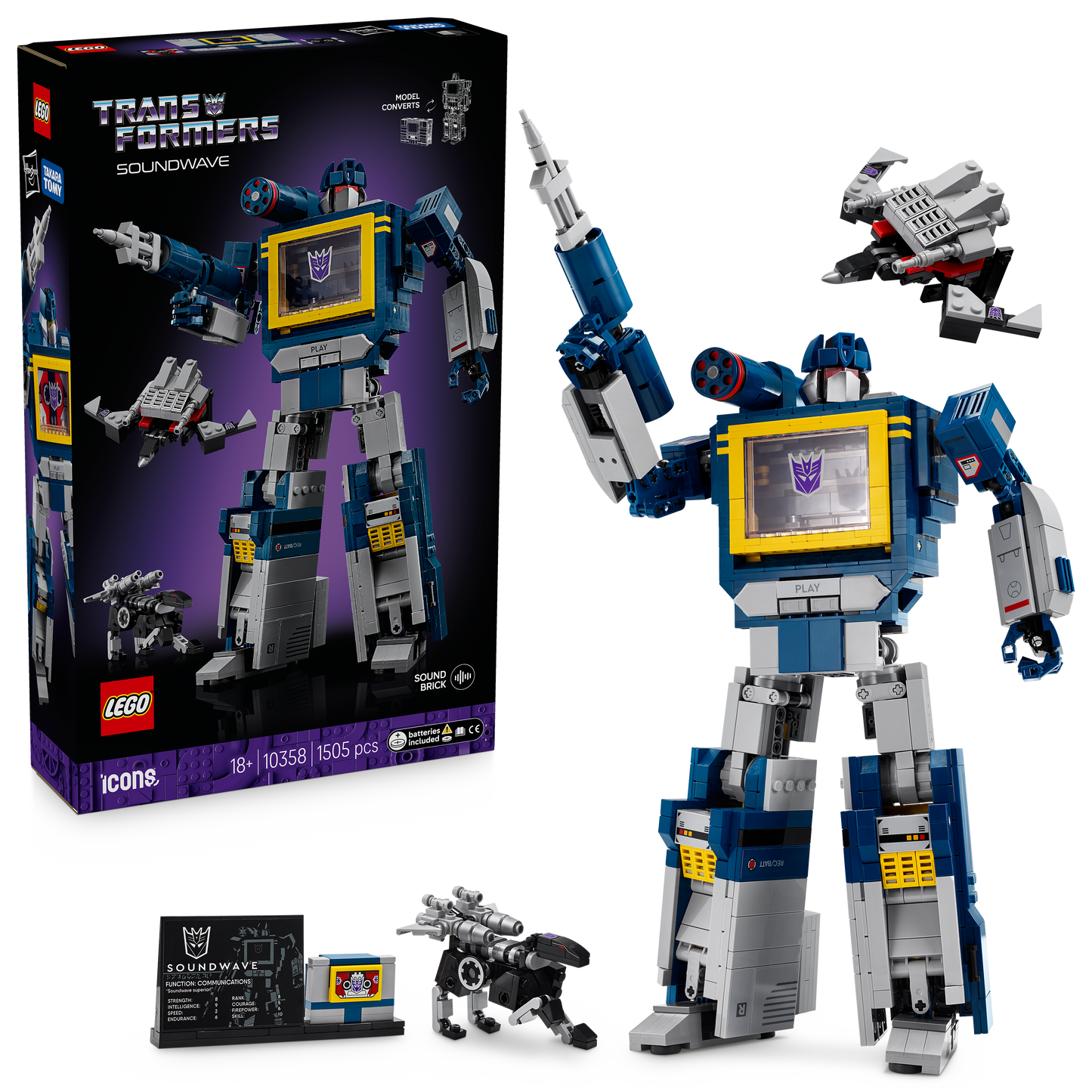 LEGO Transformers: Soundwave 10358 Icons