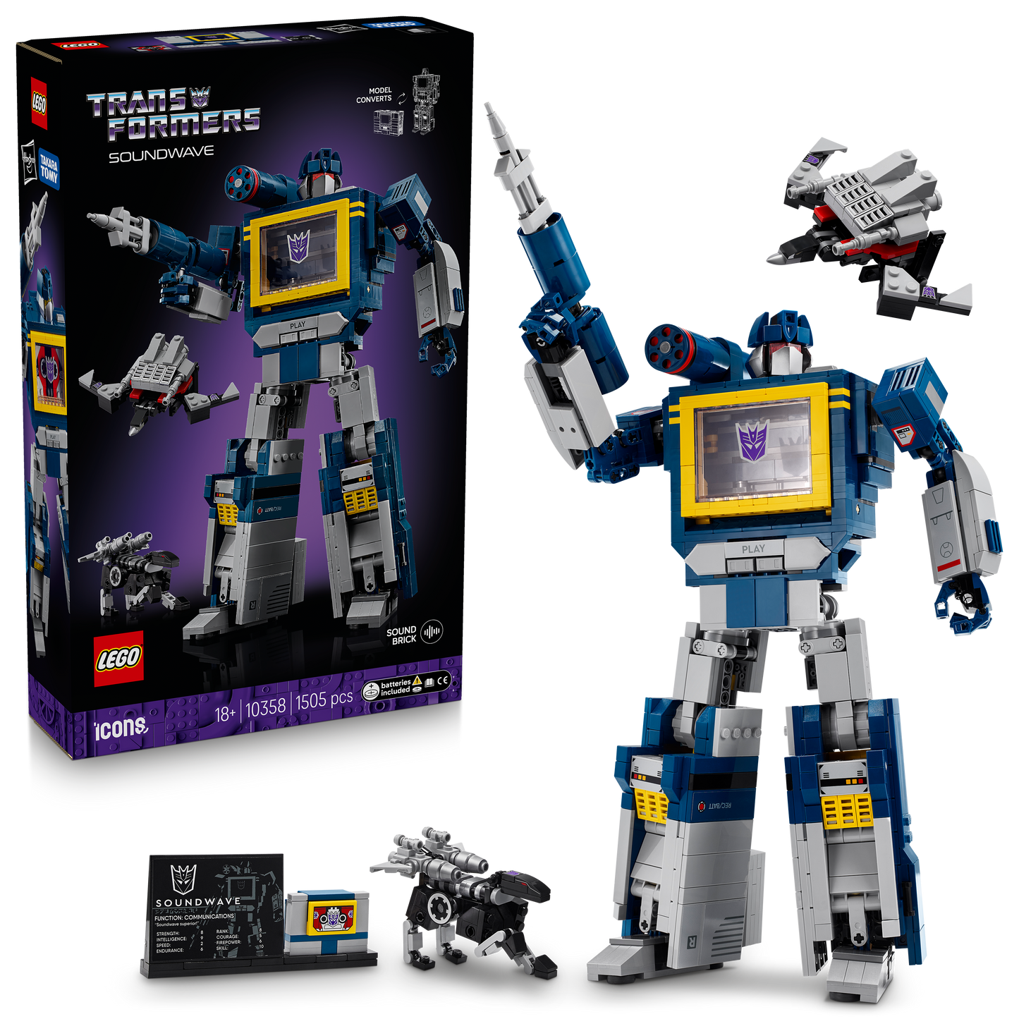 LEGO Transformers: Soundwave 10358 Icons