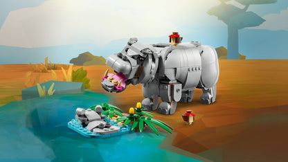 ليغو حيوانات برية: وحيد القرن القوي مع الطيور 31171 كريتور