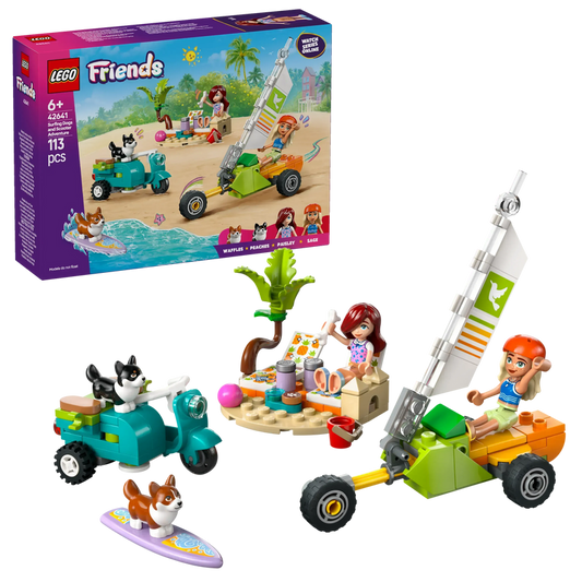 LEGO Surf- en Scooterplezier met de hondjes 42641 Friends