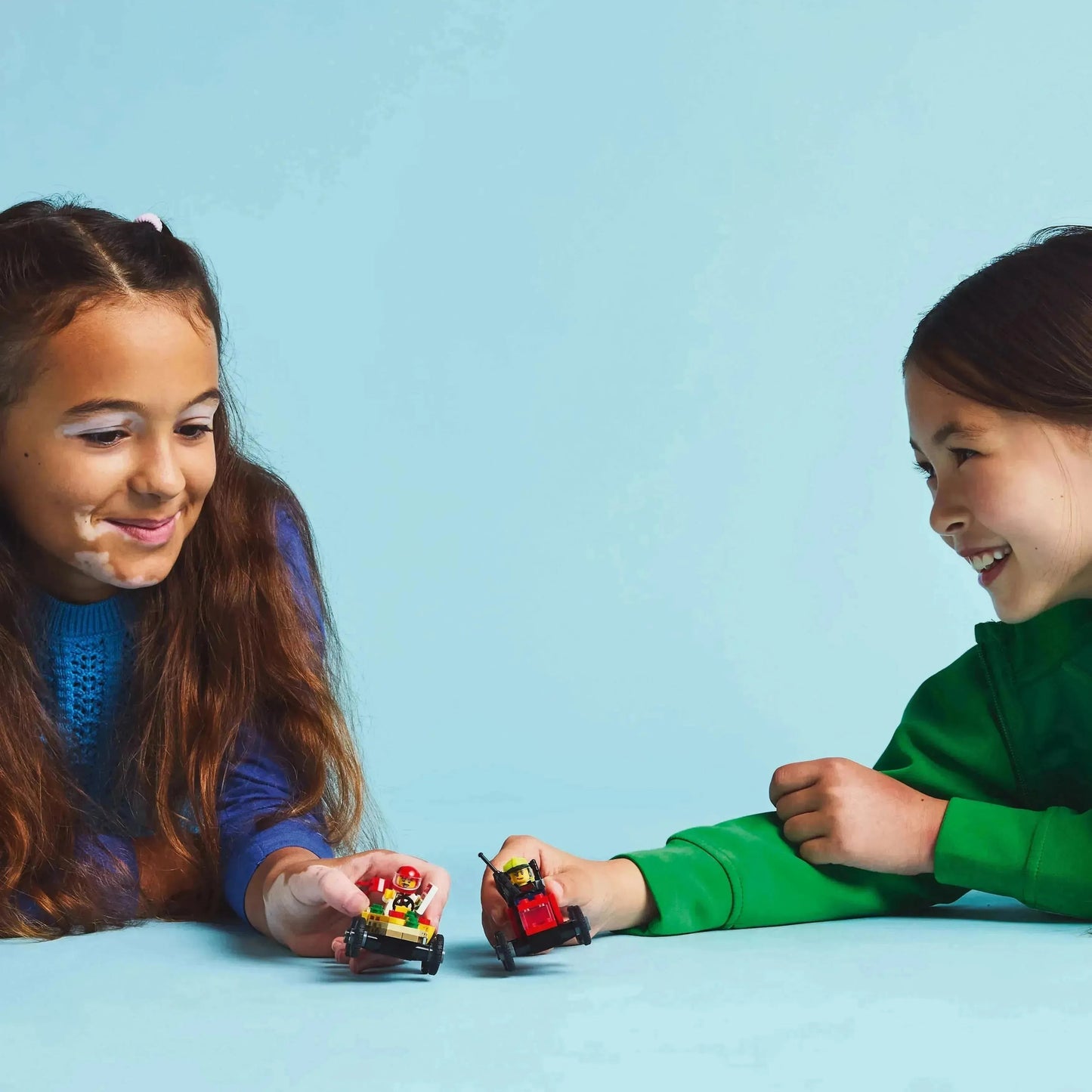 حزمة LEGO Raceauto: Pizzabestelwagen vs Brandweerwagen 60458 City