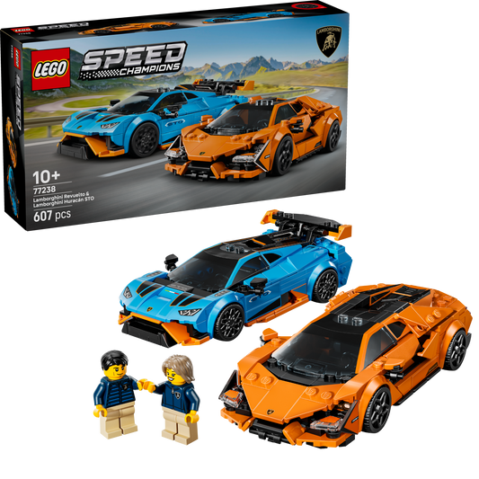 LEGO Lamborghini Revuelto &amp; Huracán STO 77238 Speedchampions (طلب مسبق: أغسطس)
