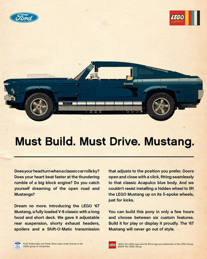 ليغو فورد موستانج 10265 خبير الخالق