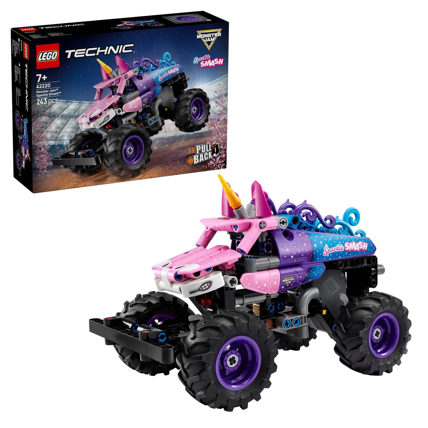 LEGO Monster Jam™ Sparkle Smash™ Pull-Back 42220 Technic