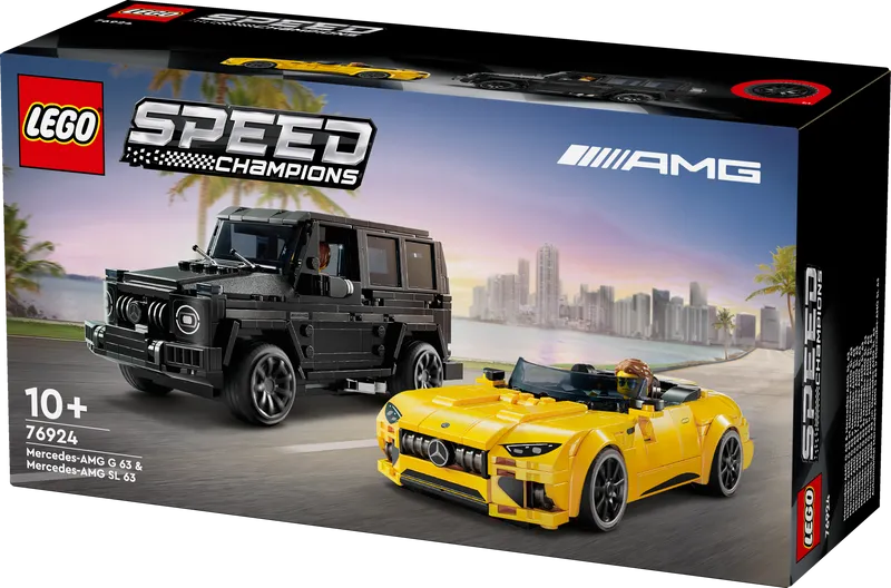 LEGO The Mercedes-AMG GT Roadster 2024 & AMG G 63 G-Wagon 76924 Speedchampions