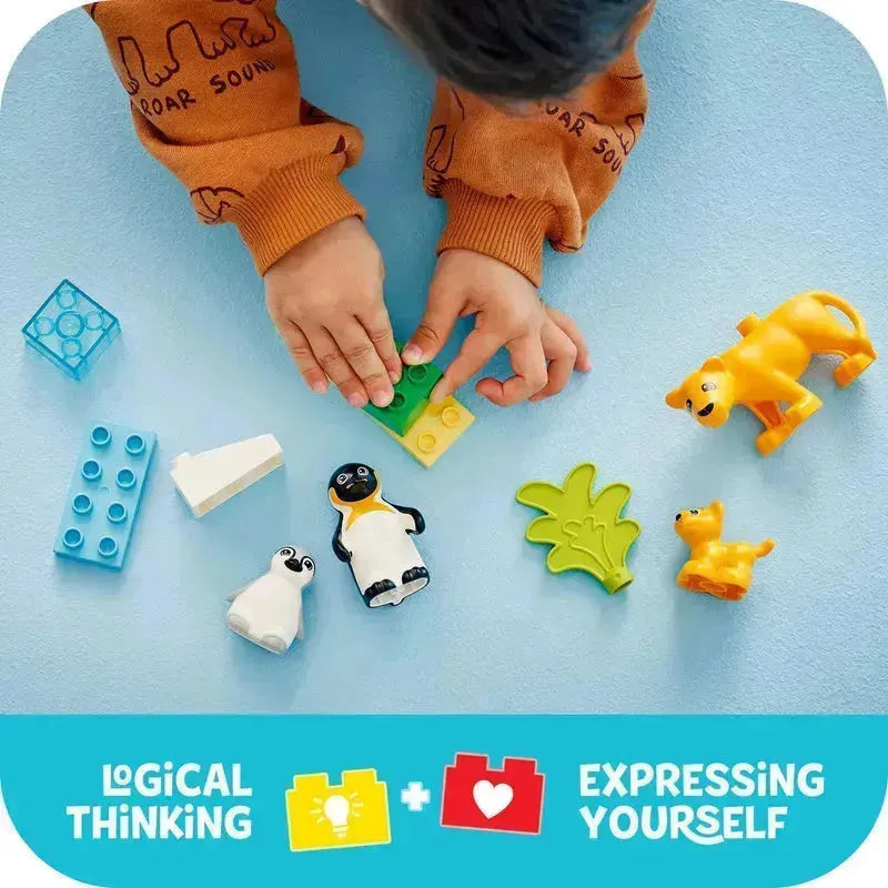 LEGO Wild Animal Families Penguins Lions 10442 DUPLO