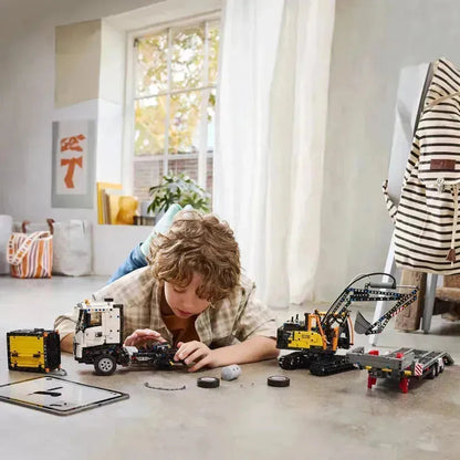 شاحنة ليغو فولفو FMX وEC230 آلة جراف كهربائية 42175 تكنيك