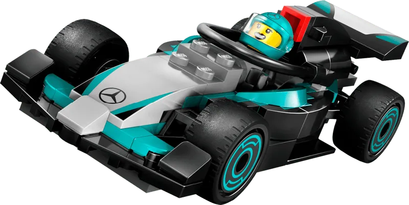 التقت LEGO Pitbox مع سيارة Mercedes AMG en Alpine F1 60444 City