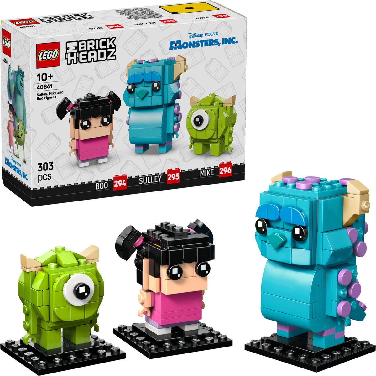 LEGO Sulley, Mike and Boo Figures 40861 Brickheadz