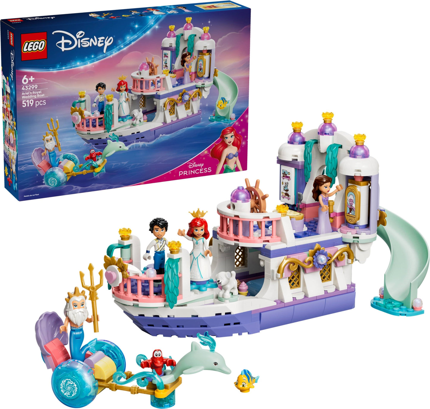 LEGO Ariel's Royal Wedding Boat 43299 Disney