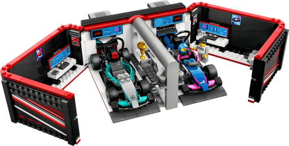التقت LEGO Pitbox مع سيارة Mercedes AMG en Alpine F1 60444 City
