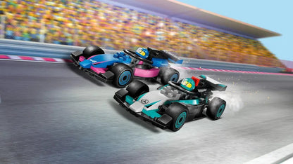 التقت LEGO Pitbox مع سيارة Mercedes AMG en Alpine F1 60444 City