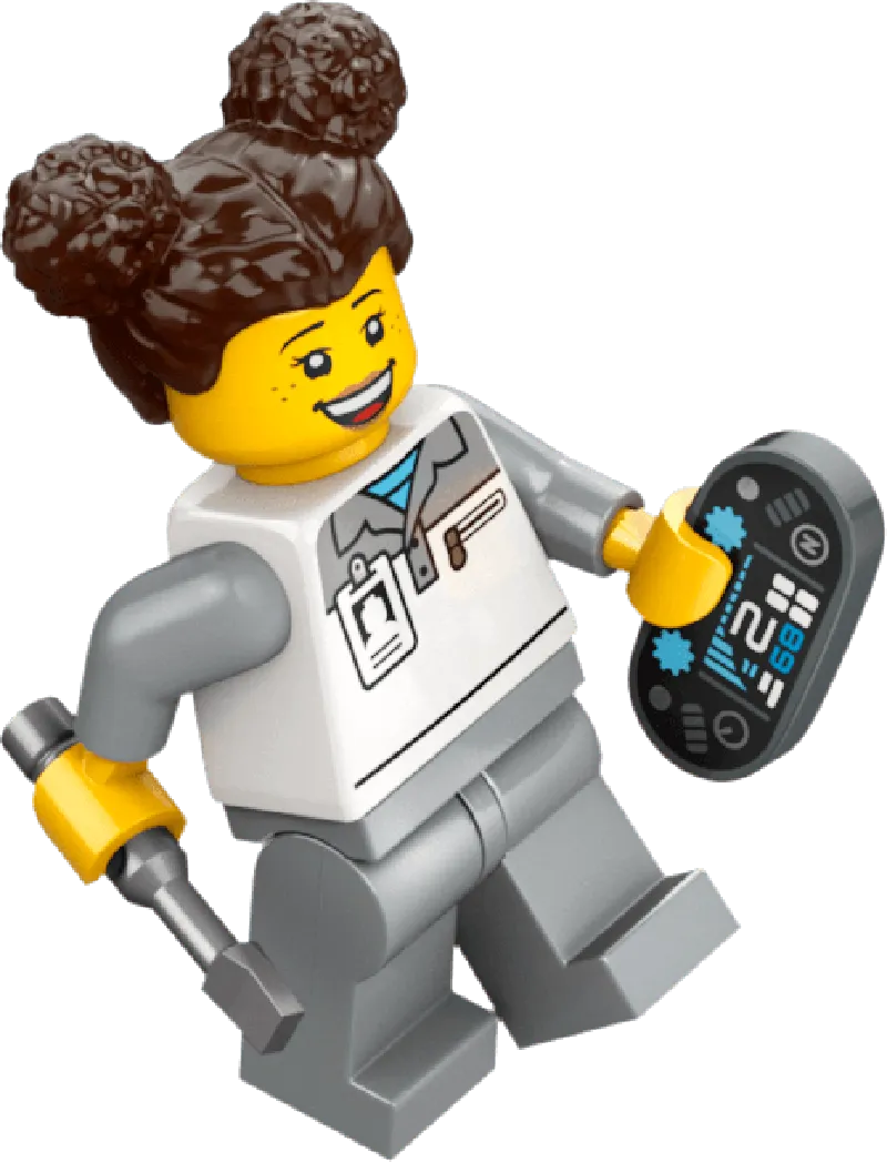 التقت LEGO Pitbox مع سيارة Mercedes AMG en Alpine F1 60444 City