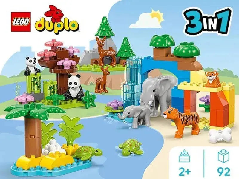 LEGO 3in1 Wild Animal Families 10446 DUPLO @ 2TTOYS | Official LEGO shop😊🥰 LEGO €. 67.99