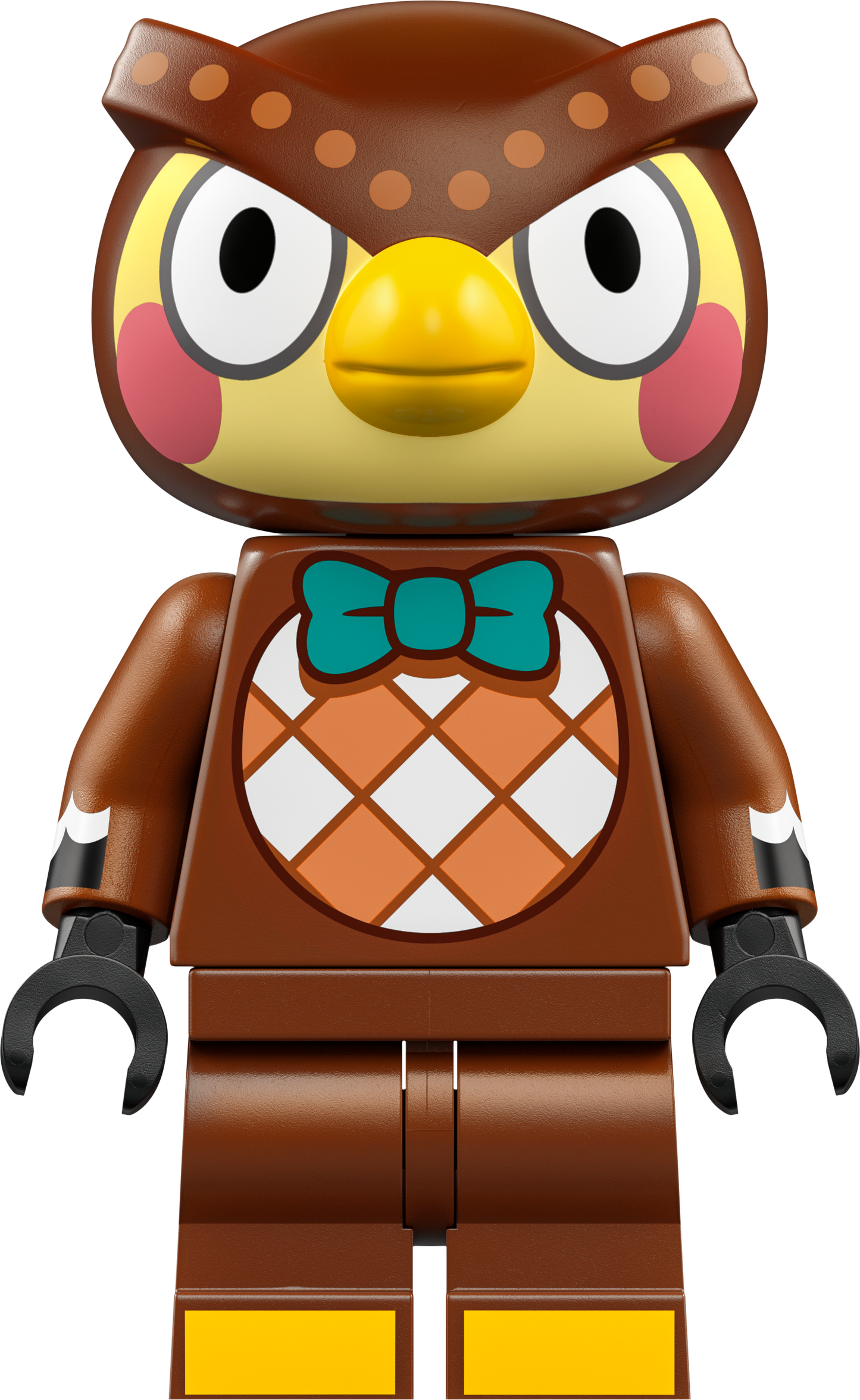 LEGO Owl Minifigure in a Brown Outfit with Whimsical Expressions and Fun Details