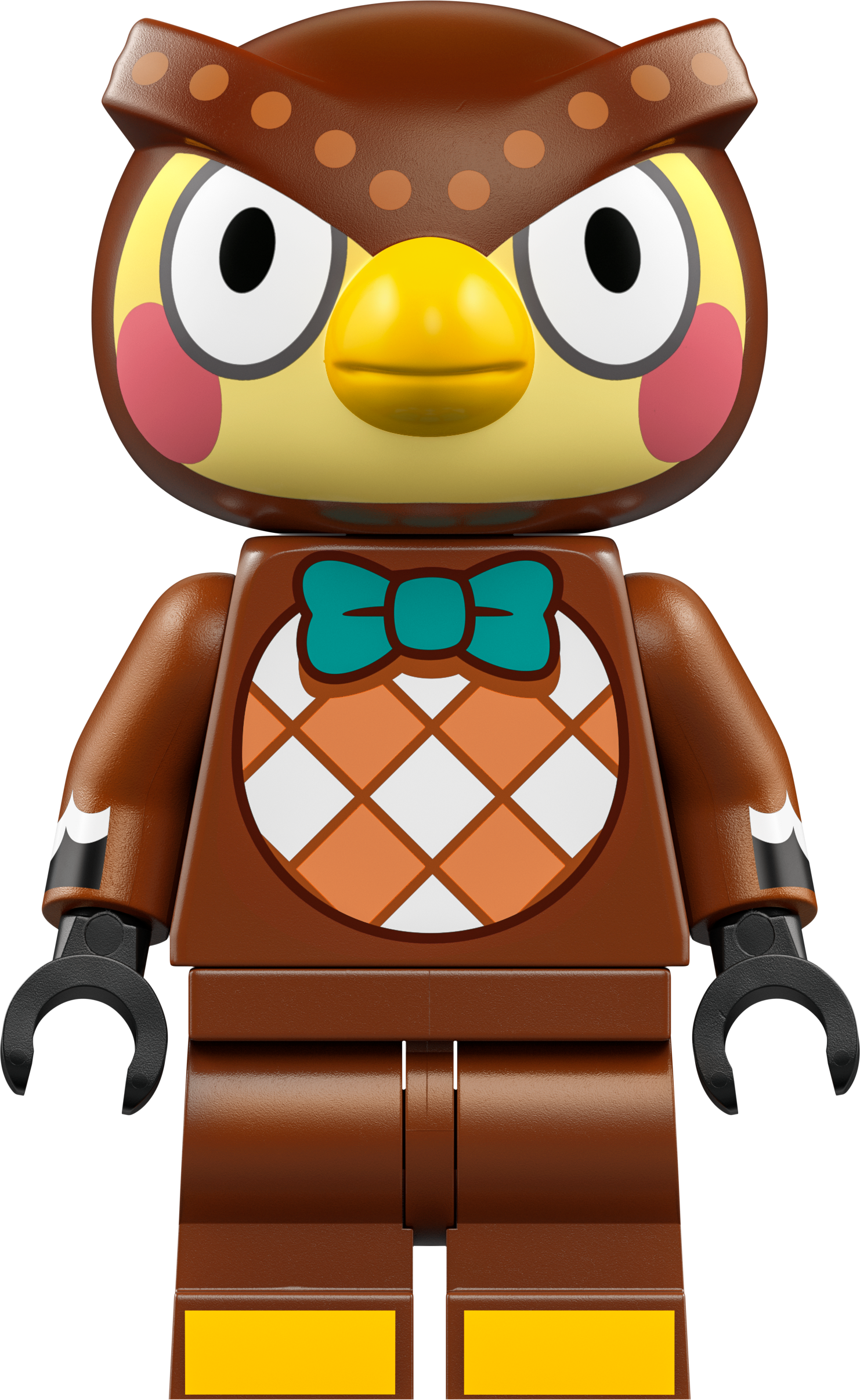 LEGO Owl Minifigure in a Brown Outfit with Whimsical Expressions and Fun Details