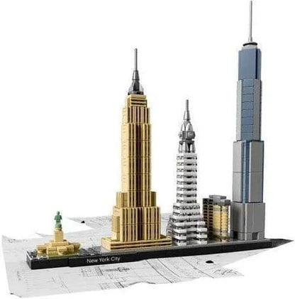 LEGO Architecture 21046 New York City Skyline Model with Empire State Building and One World Trade Center