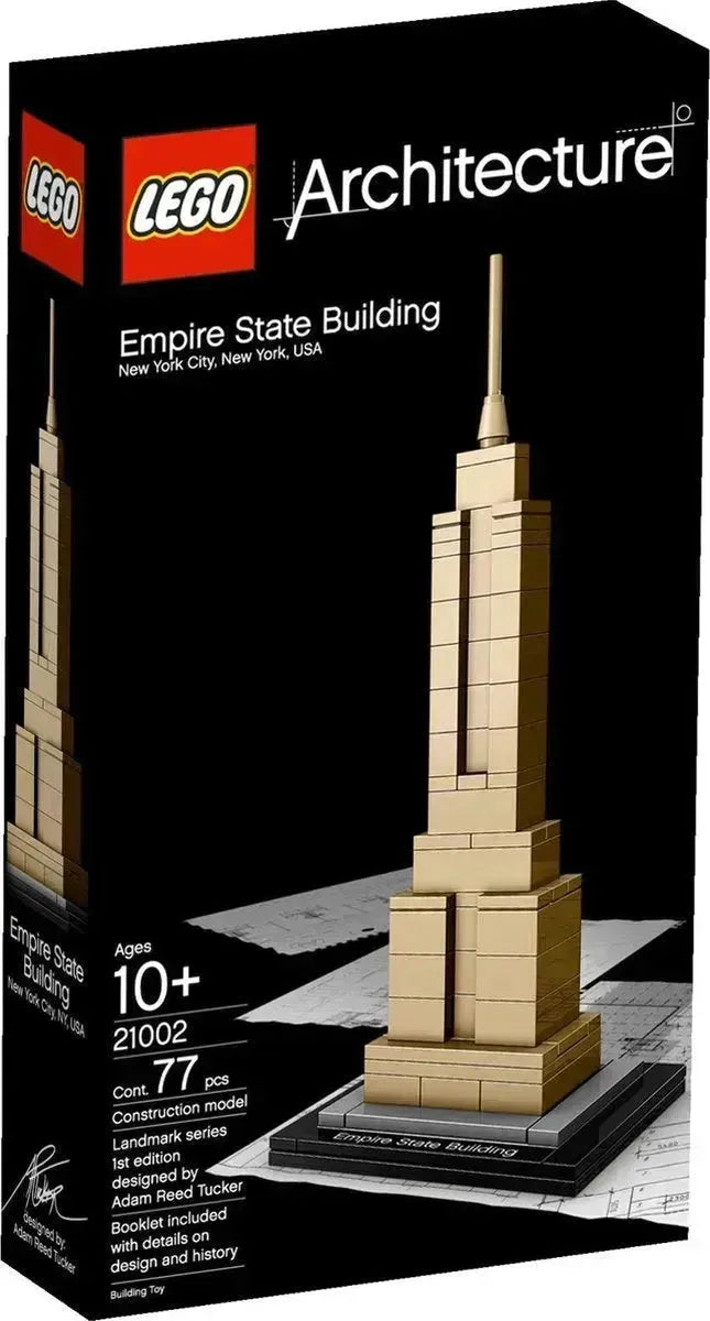 LEGO Architecture Empire State Building building set with 77 pieces for ages 10 and up