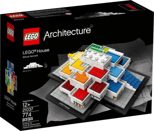 LEGO Architecture LEGO House Set 21037 with 774 pieces showcasing modern design features