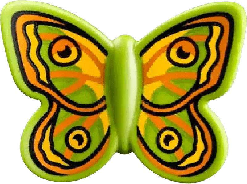 Colorful LEGO butterfly design for creating unique scenes in the LEGO botanical garden set