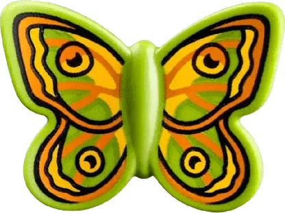 Colorful LEGO butterfly design for creating unique scenes in the LEGO botanical garden set