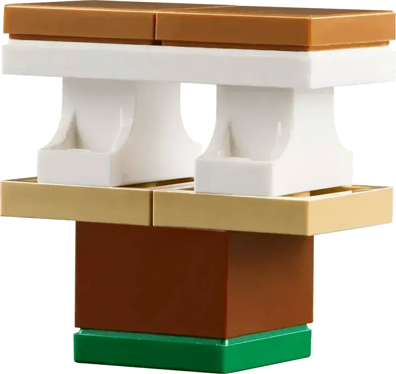 Detailed LEGO block structure for creating a unique LEGO botanical garden design