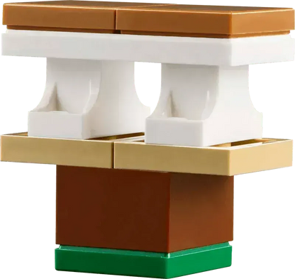 Detailed LEGO block structure for creating a unique LEGO botanical garden design