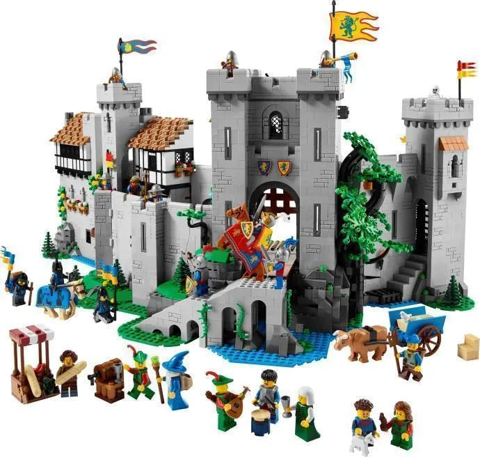 LEGO ICONS 10305 Lion Knights Castle with detailed towers and minifigures for fans of lego castle