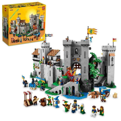 LEGO ICONS 10305 LEGO Castle with detailed structures, minifigures, and medieval scenes for creative play