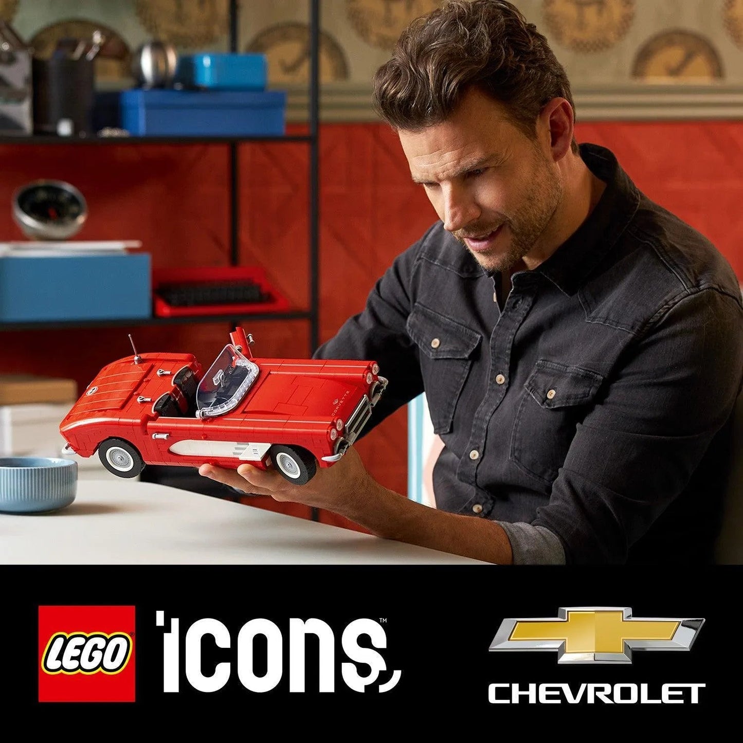 LEGO Classic Corvette 10321 Icons LEGO ICONS @ 2TTOYS | Official LEGO shop😊🥰 LEGO €. 149.99