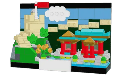 LEGO Creator 31056 Amazing Landmarks Building Set with Colorful Structures and Nature Elements