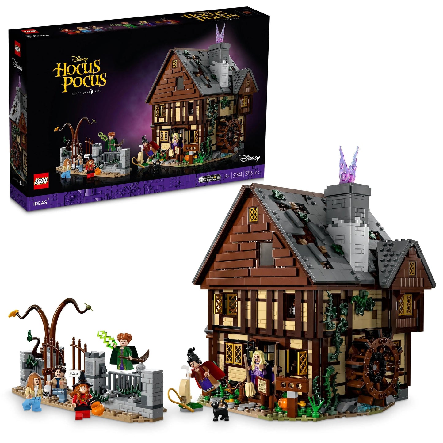 LEGO Disney Hocus Pocus: The Sanderson Sisters' Cottage 21341 Ideas LEGO IDEAS @ 2TTOYS | Official LEGO shop😊🥰 LEGO €. 199.99