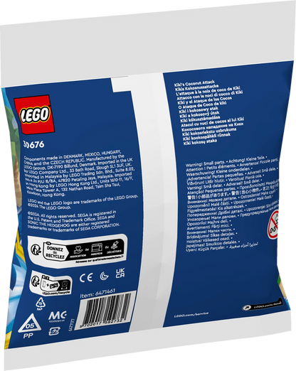 LEGO Kiki's Coconut Attack 30676 Sonic LEGO Sonic @ 2TTOYS | Official LEGO shop😊🥰 2TTOYS €. 9.99