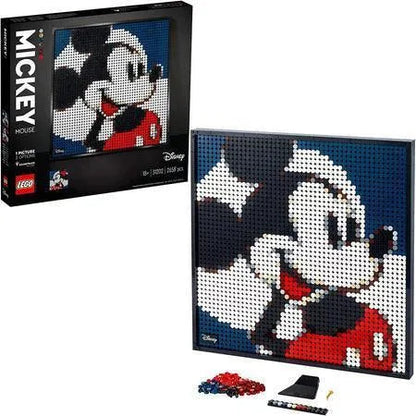 LEGO Art 31202 Mickey Mouse Set for DIY Pixel Art Design with Colorful LEGO Tiles