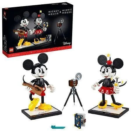 LEGO Creator Expert Mickey Mouse and Minnie Mouse Set 43224 featuring iconic characters with accessories
