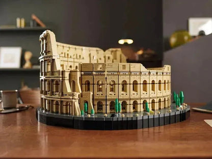 LEGO Creator Expert 10276 Roman Colosseum LEGO model with detailed architecture and landscaping