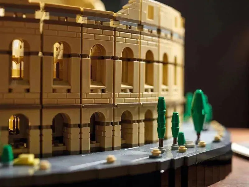 LEGO Creator Expert Roman Colosseum LEGO set 10276 with detailed architectural features and landscaping