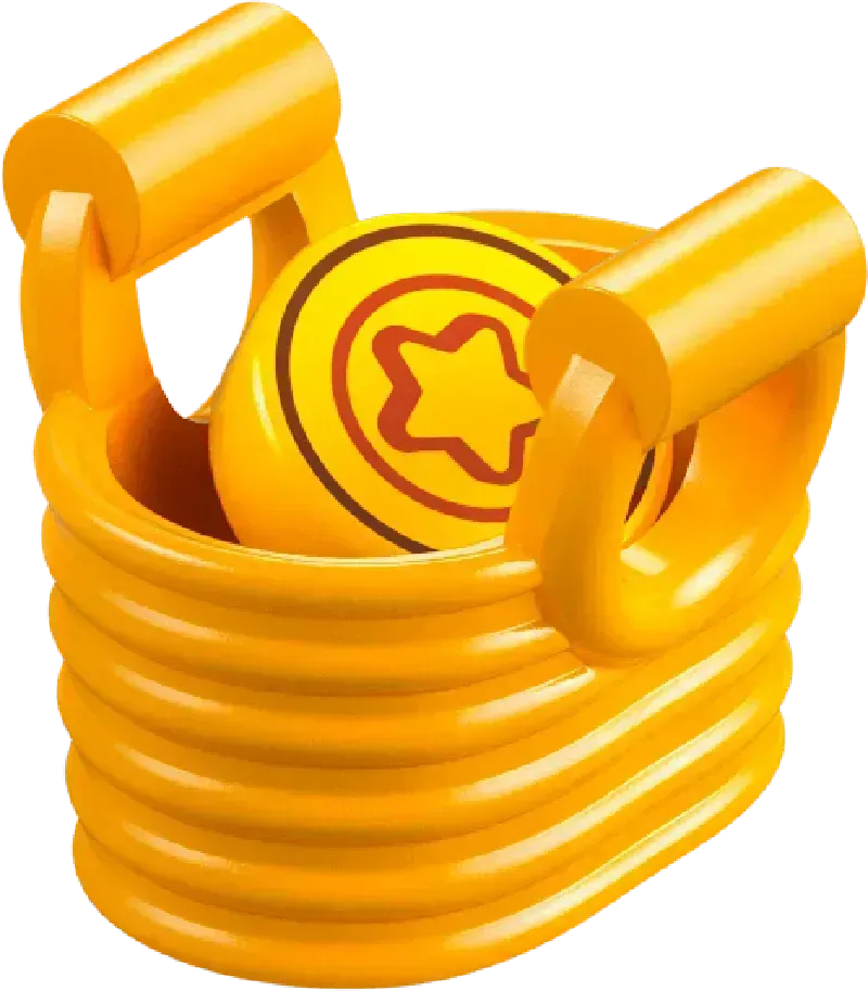 LEGO Animal Crossing miniature yellow stackable coins set for creative building and play