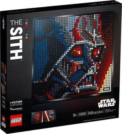 LEGO 31200 Art The Sith Buildable Mosaic Set Featuring Darth Vader with 3406 Pieces
