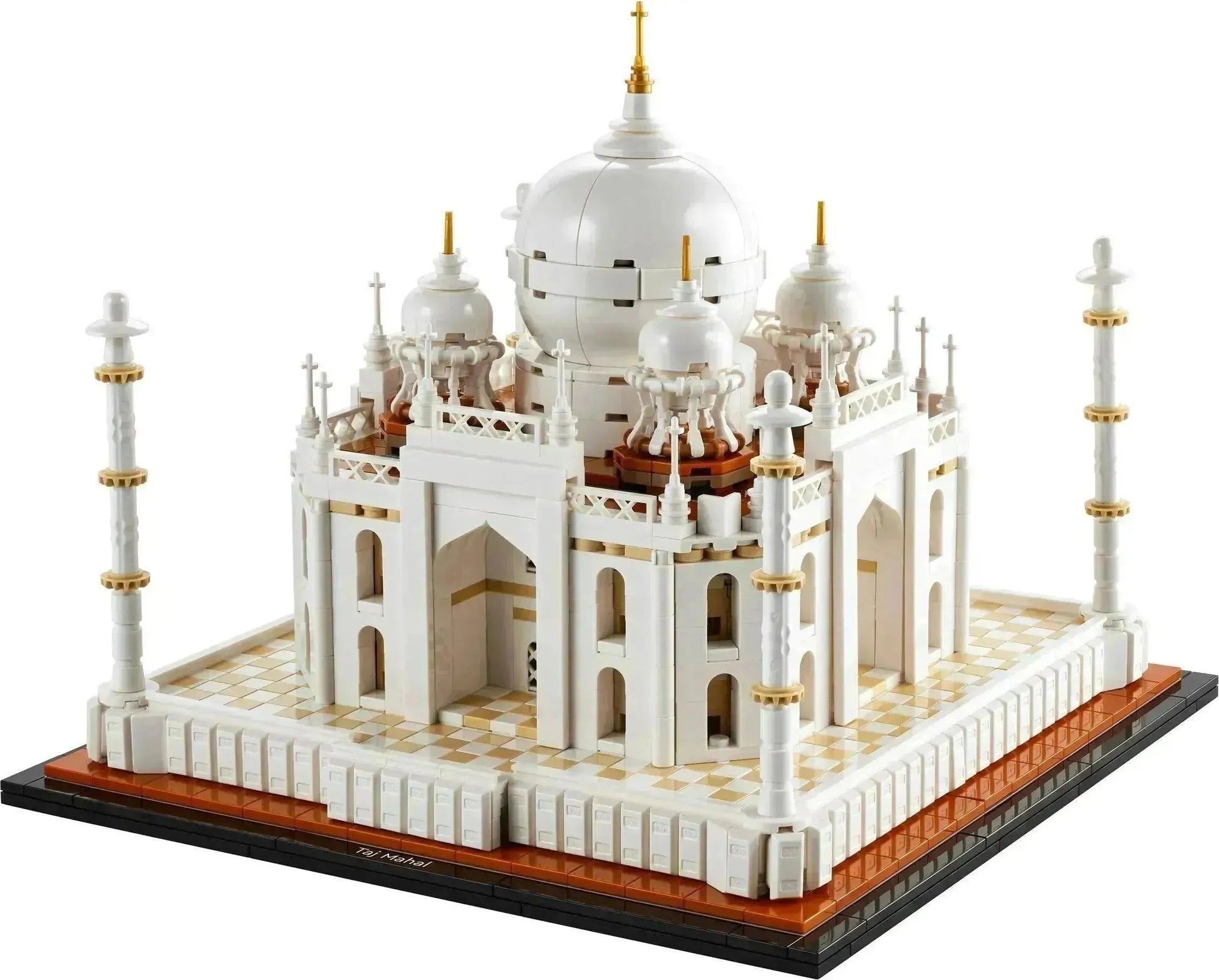 LEGO Architecture Taj Mahal Building Set with Detailed White Structure and Minarets