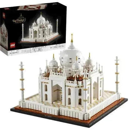 LEGO Architecture Taj Mahal set featuring intricate details and iconic design elements