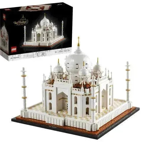 LEGO Architecture Taj Mahal set featuring intricate details and iconic design elements
