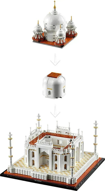 LEGO Architecture Taj Mahal Model Kit with Detailed Design and Removable Elements
