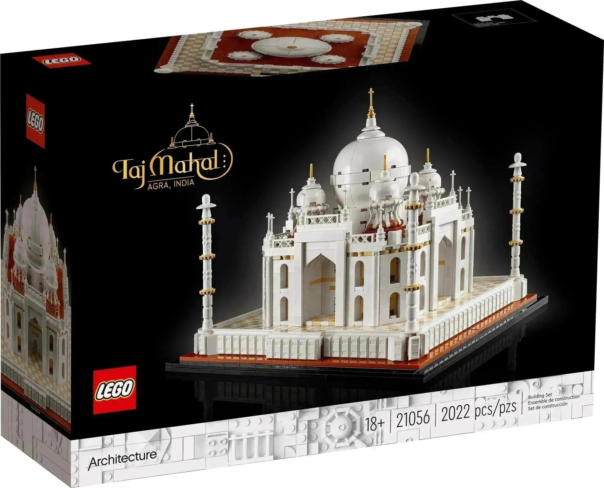 LEGO Architecture Taj Mahal Set with 2022 Pieces for Adults to Build a Detailed Model