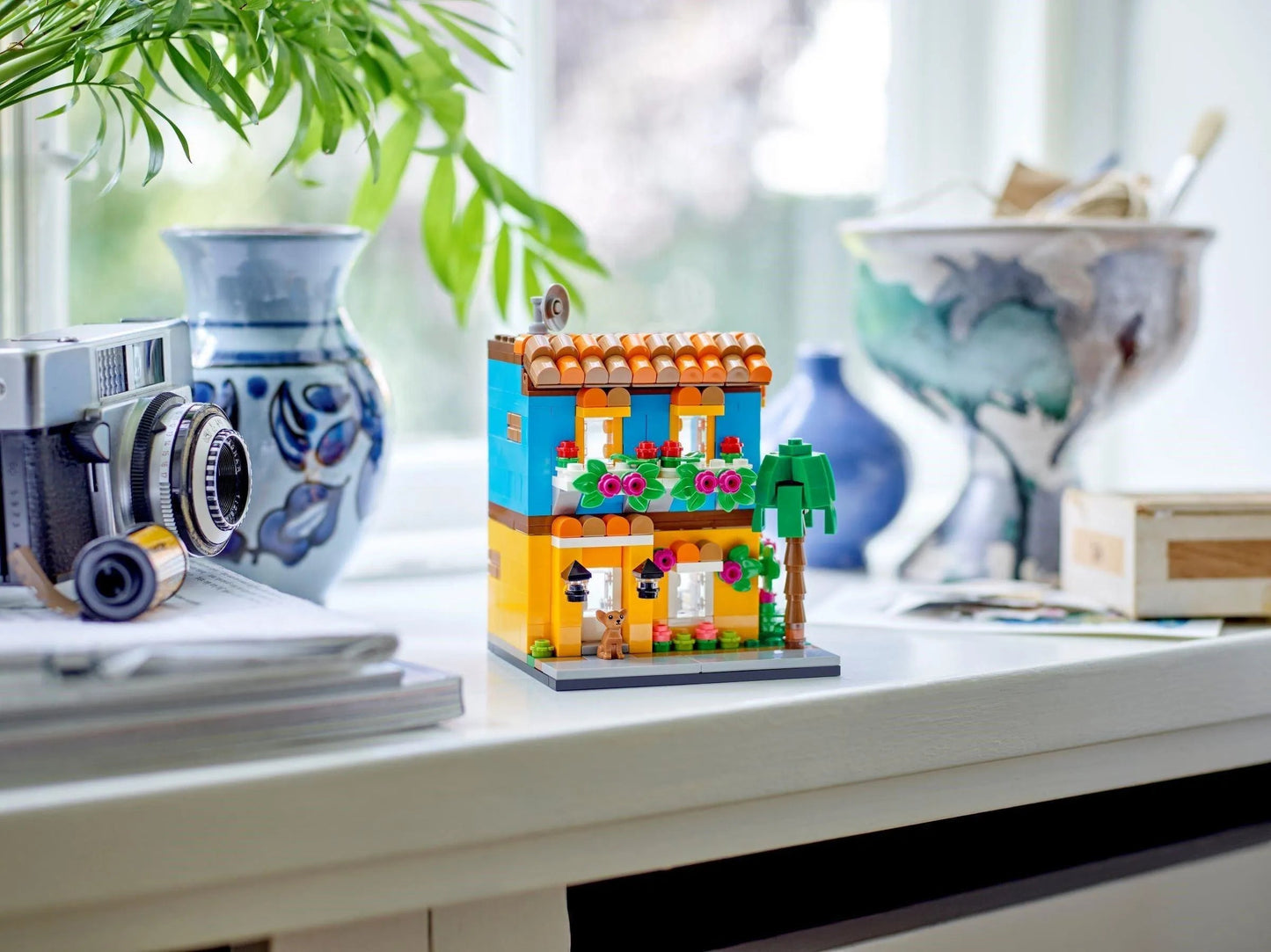 LEGO colorful building set displayed on a table, perfect for creating waffle houses close to me