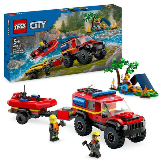 LEGO Fire Engine with Rescue Boat 60412 City | 2TTOYS ✓ Official shop<br>