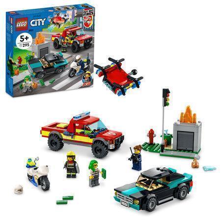 LEGO Fire Rescue & Police Chase 60319 City | 2TTOYS ✓ Official shop<br>