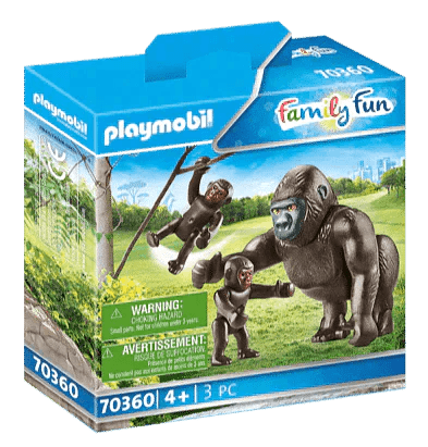 PLAYMOBIL Gorilla met babies voor de dierentuin 70360 City Life | 2TTOYS ✓ Official shop<br>